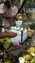 Bottling fresh coconut water