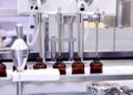 Bottling and packaging of sterile medical products. Machine after validation of sterile liquids. Manufacture of pharmaceuticals.La