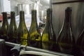 Bottling and sealing conveyor line at factory Royalty Free Stock Photo