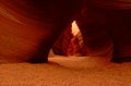 Bottom of Antelope Canyon Royalty Free Stock Photo