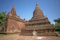 Beautiful Bagan brick pagoda Royalty Free Stock Photo