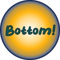 Bottom - the command symbol is round and yellow in color with dark letters