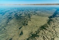 The bottom of the drying dead sea (Kuyalnik estuary, Odea region Royalty Free Stock Photo