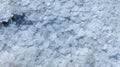 The bottom of the drying dead sea (Kuyalnik estuary, Odessa region), crystals of self-precipitating table salt