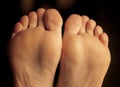 Bottom of her feet Royalty Free Stock Photo