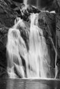 Bottom Of High Falls B&W Royalty Free Stock Photo