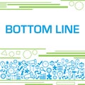 Bottom Line Green Blue Texture Bottom Square Business Symbols