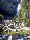 Bottom part of the Bridalveil Fall in the Yosemite Valley