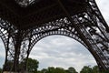 Bottom part of the Eiffel tower Royalty Free Stock Photo