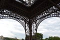 Bottom part of the Eiffel tower Royalty Free Stock Photo