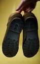 Bottom part of hiking shoes Royalty Free Stock Photo