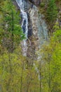 Bottom Section of Bent Mountain Falls Royalty Free Stock Photo