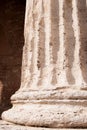 Column with grooves of the Santa Maria sopra Minerva of 30 BC of Royalty Free Stock Photo