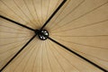 Bottom top view of a tensile canopy structure Royalty Free Stock Photo