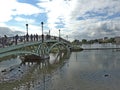 View of the Horseshoe island in Tsaritsyno Royalty Free Stock Photo