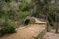 _JP01370-ancient stone bridge - In the hinterland of the French Riviera. Royalty Free Stock Photo