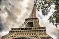 Bottom-Up view of Tour Eiffel Royalty Free Stock Photo