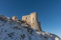 Bottom view of ancient fortification Royalty Free Stock Photo