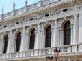 Venice. Italy. Unique Venetian views from the sea and land in the summer sunny day. Royalty Free Stock Photo