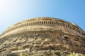 Bottom view of Castel Sant Angelo in Rome Royalty Free Stock Photo