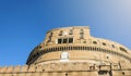 Bottom view of Castel Sant Angelo in Rome Royalty Free Stock Photo