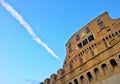 Bottom view of castel Sant'Angelo in Rome Royalty Free Stock Photo