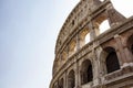 Bottom view of Colesseum Royalty Free Stock Photo