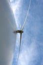 Bottom view of Electricity wind mills