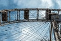 Bottom view of a fragment of the Vienna Ferris Wheel, Austria Royalty Free Stock Photo