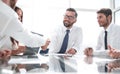 bottom view.handshake business partners over the Desk Royalty Free Stock Photo