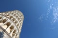bottom view of Leaning Tower of Pisa Royalty Free Stock Photo