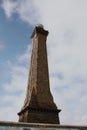 Bottom view of lighthouse. Brittany, France