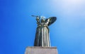 Bottom view of the Minerva statue of Sapienza University, Rome