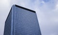 Bottom View of Modern Skyscrapers in the Business District Against the Blue Sky. Looking at Business Buildings in the City Center Royalty Free Stock Photo