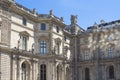 Bottom view of a part of Louvre Museum building