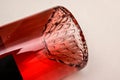 Bottom view of rose wine bottle Royalty Free Stock Photo