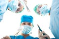 Bottom view of surgeons