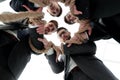 Bottom view.unified business team Royalty Free Stock Photo