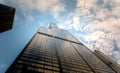 Bottom view of the Willis Tower in Chicago Royalty Free Stock Photo