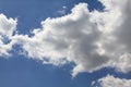 A picturesque painting created by nature from clouds and blue sky in summer Royalty Free Stock Photo