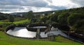 Bottoms reservoir near Hadfield Derbyshire in the peaks national park. Royalty Free Stock Photo