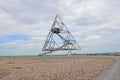 Bottrop, Germany - July 29th 2018: View of Tetrahedron in german Bottrop. The non traditional piece of architecture