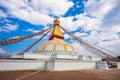 Boudha stupa Boudhanath at kathmandu, nepal Royalty Free Stock Photo