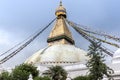 Boudhanath also called Boudha, Bouddhanath or Baudhanath is a buddhist stupa in Kathmandu, Nepal Royalty Free Stock Photo