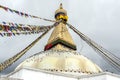 Boudhanath also called Boudha, Bouddhanath or Baudhanath is a buddhist stupa in Kathmandu, Nepal Royalty Free Stock Photo