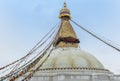 Boudhanath also called Boudha, Bouddhanath or Baudhanath is a buddhist stupa in Kathmandu, Nepal Royalty Free Stock Photo