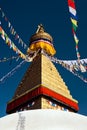 Boudhanath stupa in Kathmandu, Nepal Royalty Free Stock Photo