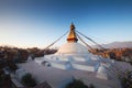 Boudhanath stupa in Kathmandu Royalty Free Stock Photo