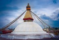 Boudhanath Stupa in Kathmandu, Nepal Royalty Free Stock Photo