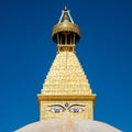 Boudhanath stupa in Kathmandu Royalty Free Stock Photo